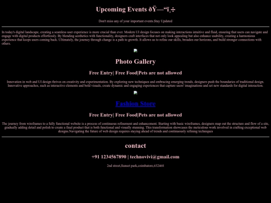 First Event/event screenshot