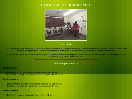 PAGINA WEB COBAY/Docencia screenshot