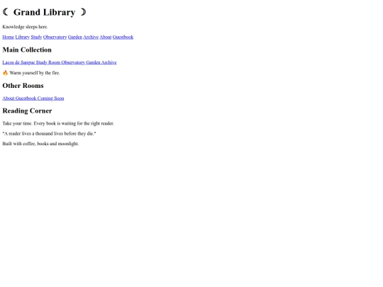 html/library screenshot