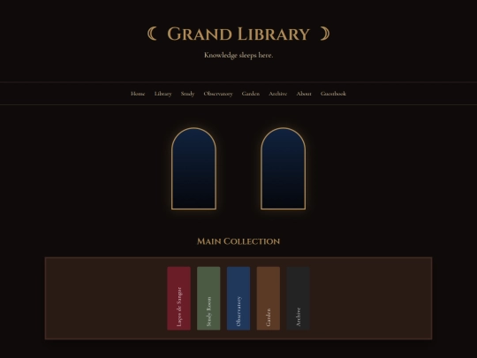 library screenshot