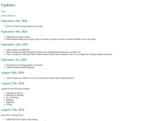 updates screenshot