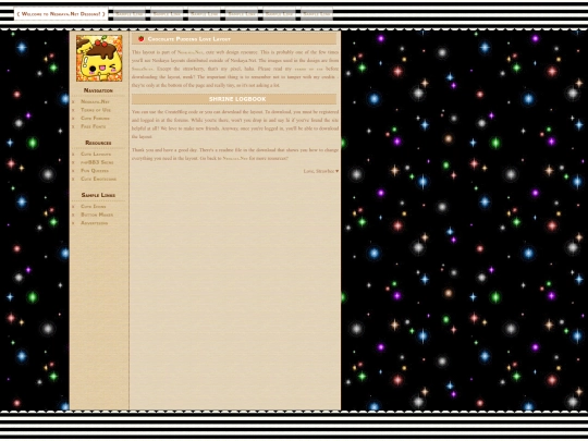 shrines/menu screenshot