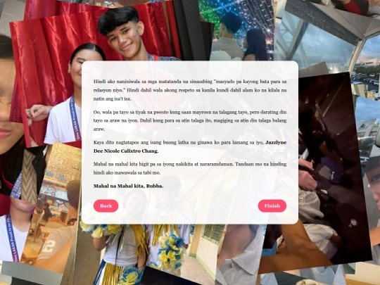 Bubba.html/letter3 screenshot