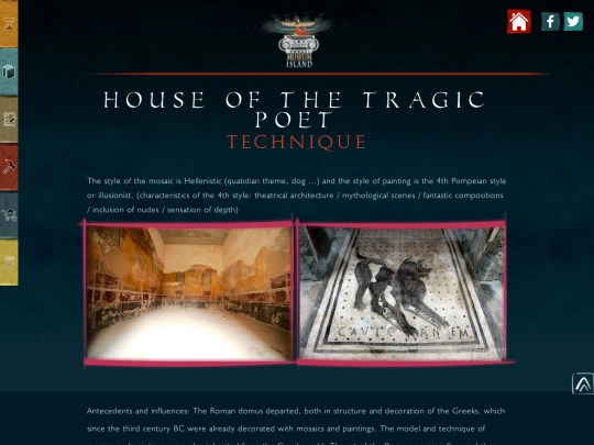CASA DEL POETA TRAGICO/technique-(english) screenshot