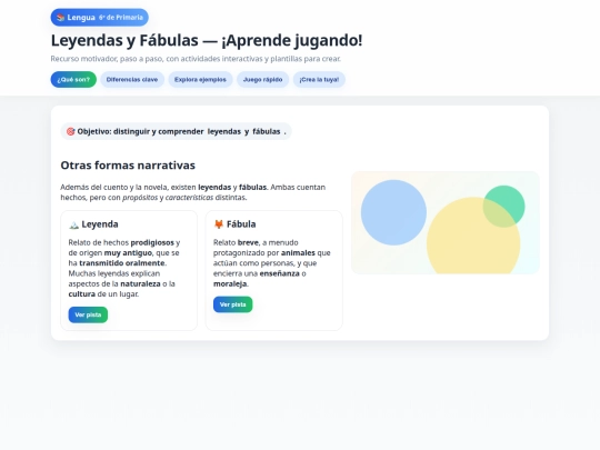 Leyendas y fábulas screenshot