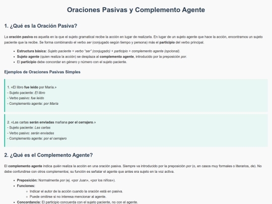 OracionesPasivas screenshot