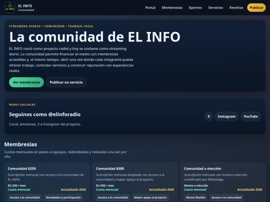 comunidad screenshot