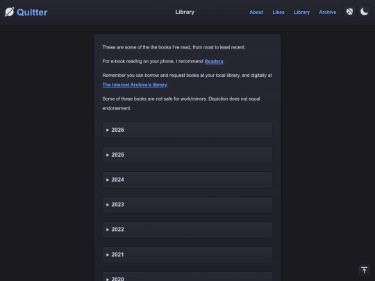 library screenshot