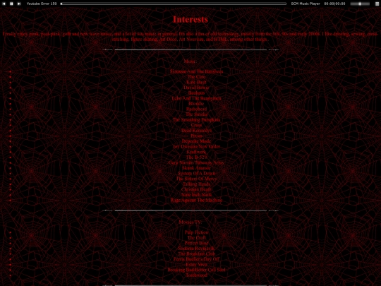 interests screenshot