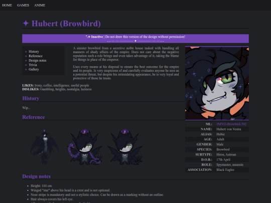 hubert-browbird screenshot