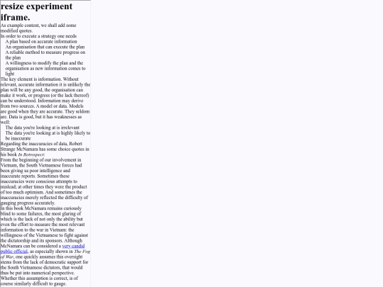 experiment/test screenshot
