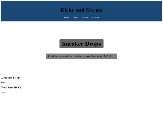 sneakers screenshot