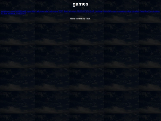 games screenshot