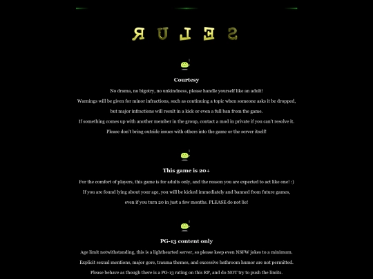 pages/rules screenshot