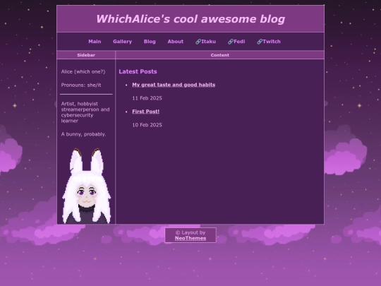 blog screenshot