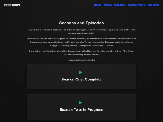 seasons screenshot