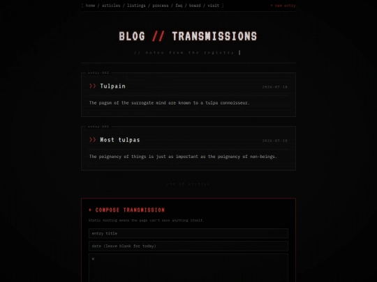 blog screenshot