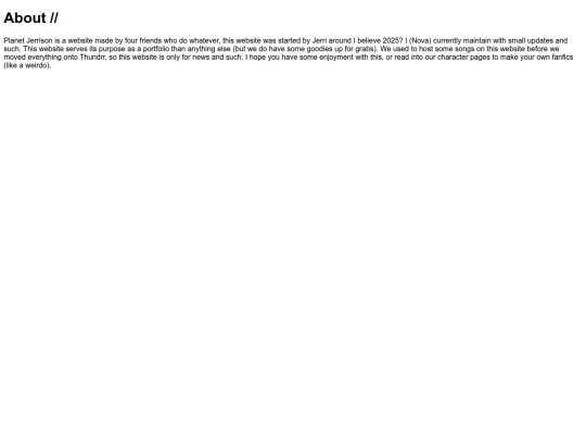 pljr/pages/about screenshot
