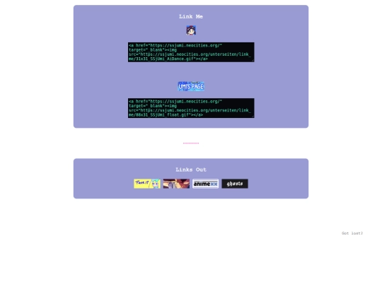 unterseiten/links screenshot