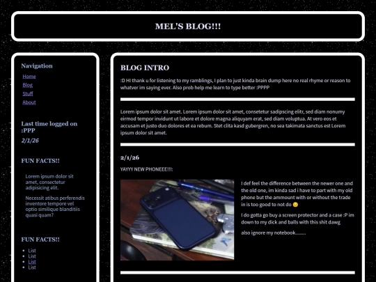 blog screenshot