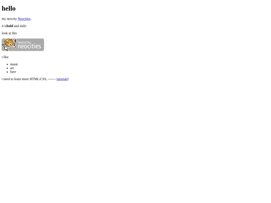 index screenshot