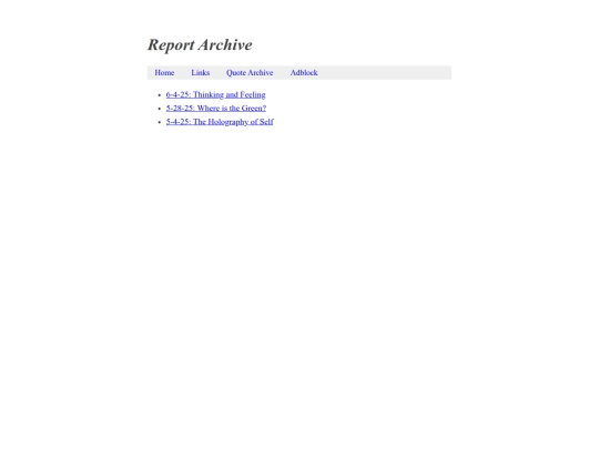 reports/past screenshot