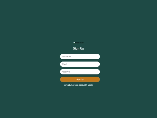 signup screenshot