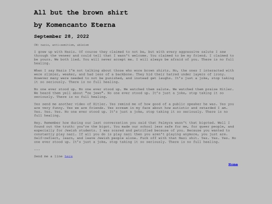 all-but-the-brown-shirt screenshot