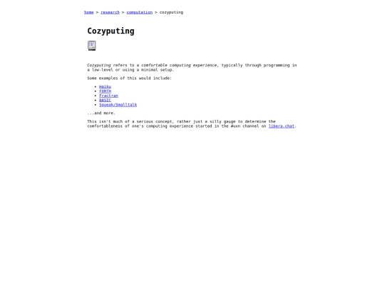 research/computation/cozyputing screenshot