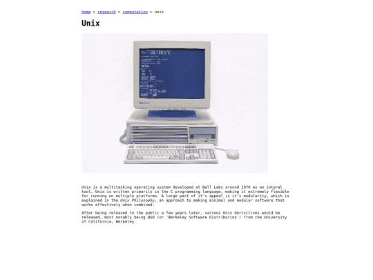 research/computation/unix screenshot