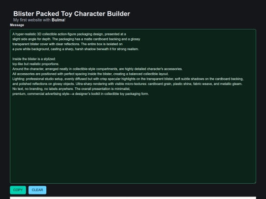 AI-Blister-Packed-Toy-Character-Builder screenshot