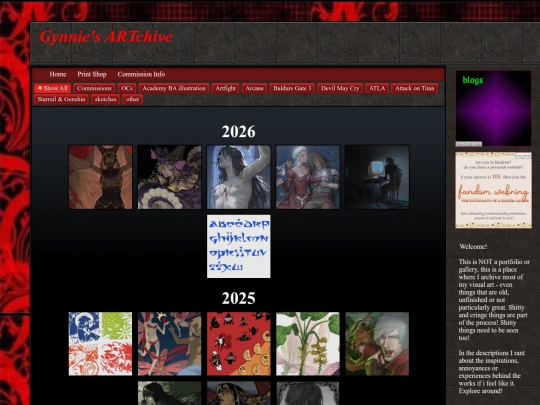 artchive screenshot