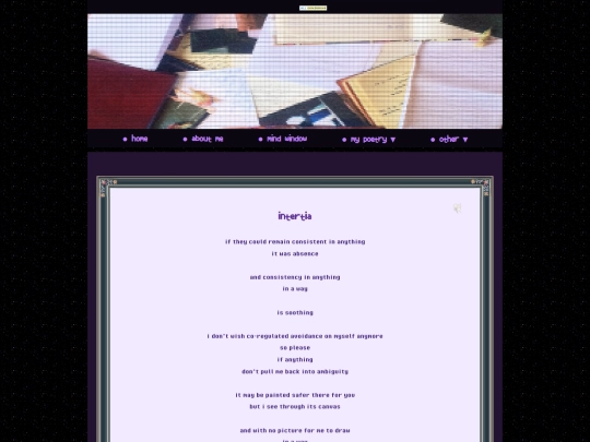 poetry/individual/intertia screenshot