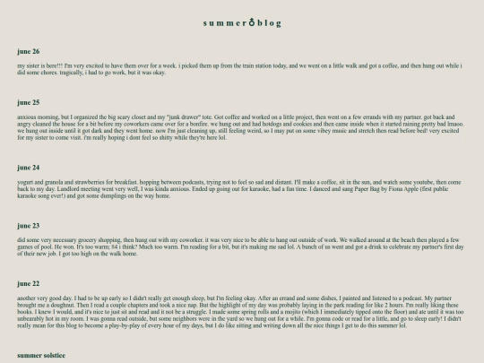 summerblog screenshot