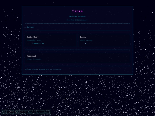 links screenshot