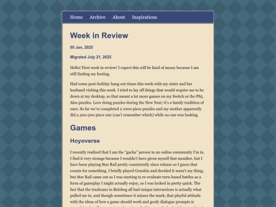 posts/2025-01-05-Week-in-Review screenshot