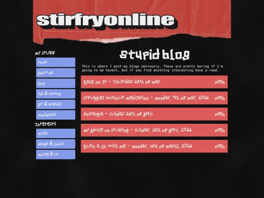 blog screenshot