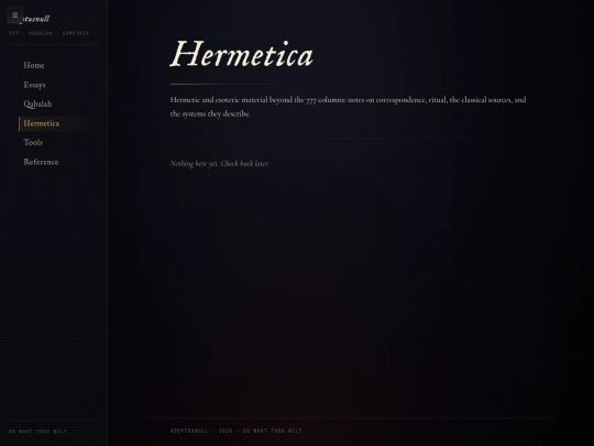 hermetica screenshot