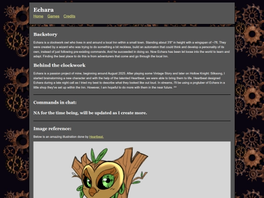 Twitchwebsite/echara screenshot