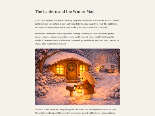 Burrow Whispers/Winter Stories/lantern-and-the-winter-mail screenshot