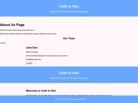 faith in him/about screenshot