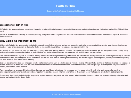 faith in him screenshot