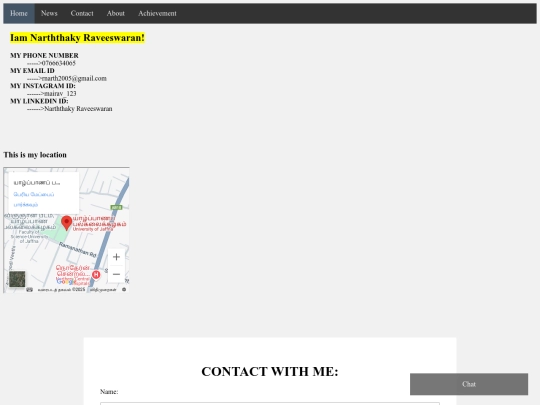 contact screenshot