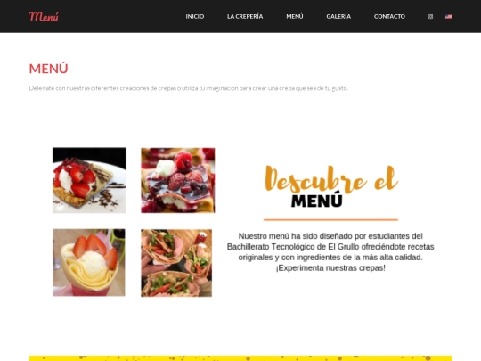 menu screenshot