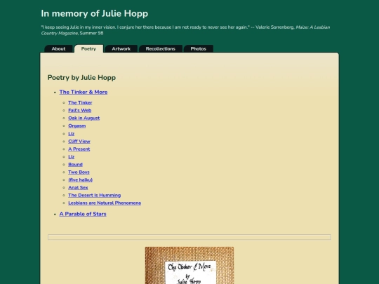 julie/tinker screenshot