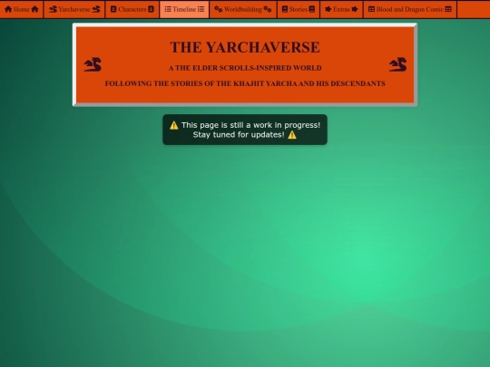 yarchaverse-timeline screenshot