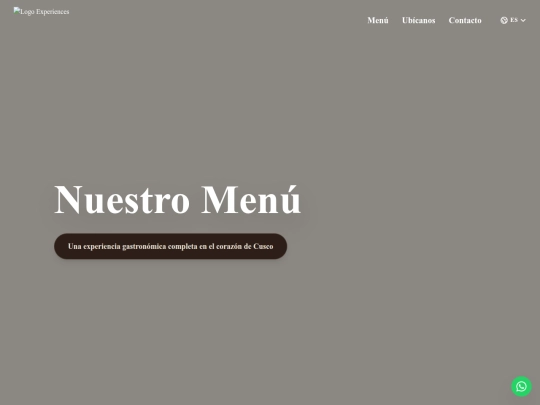 menu screenshot