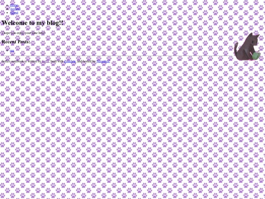 Blog screenshot