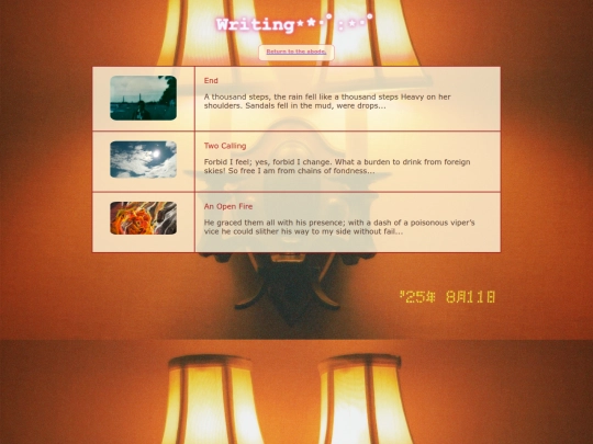 writing screenshot
