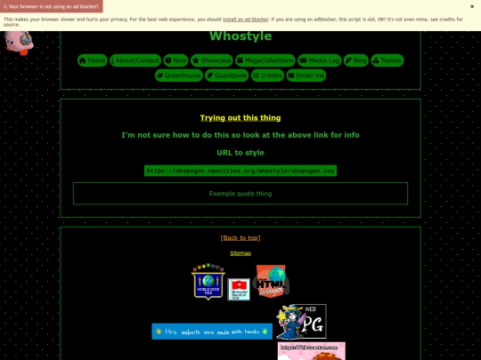 whostyle screenshot